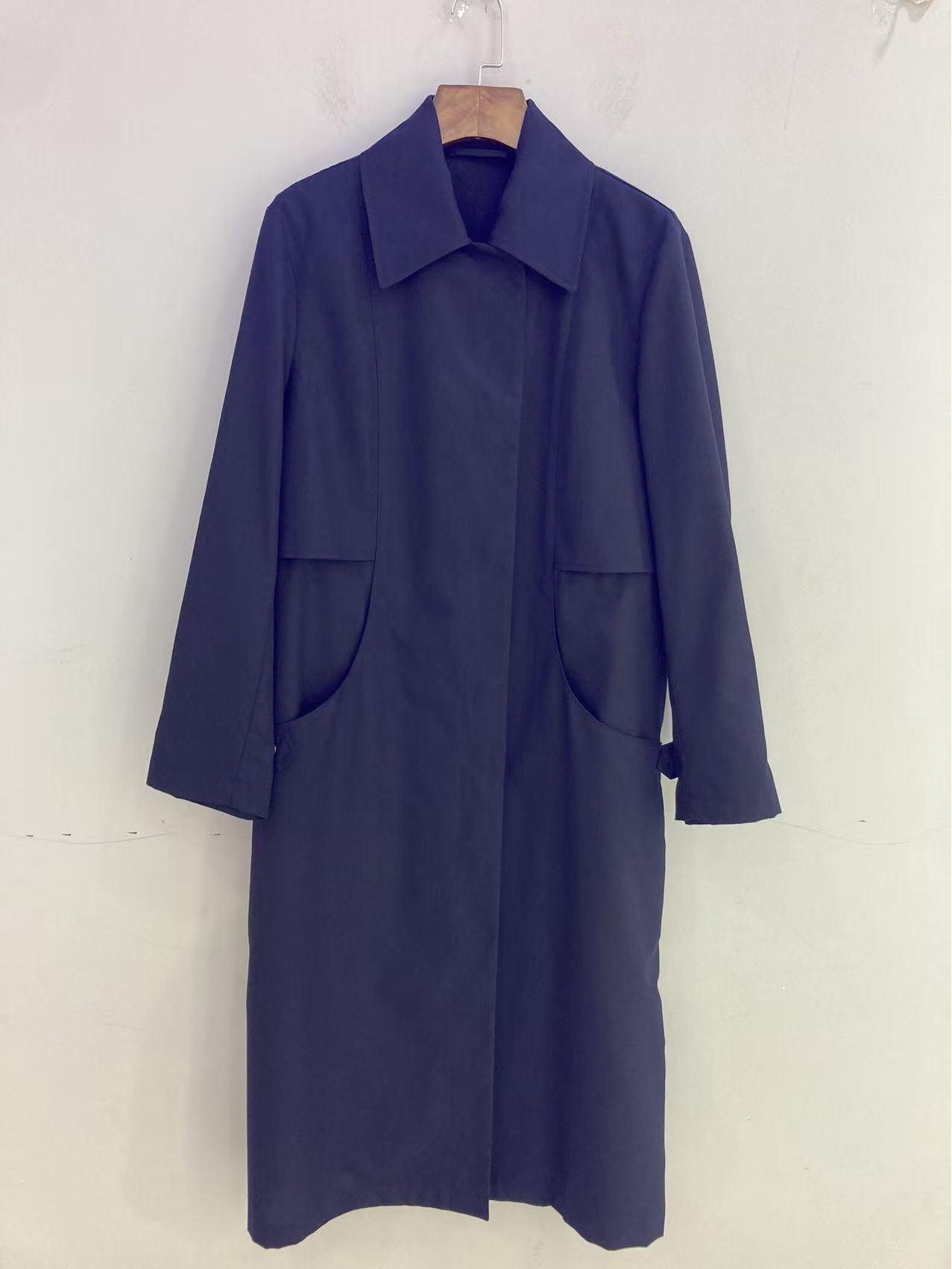 

Xiaohe Women s Wool Blend Single-Breasted Long Trench Coat 8 королевский синий