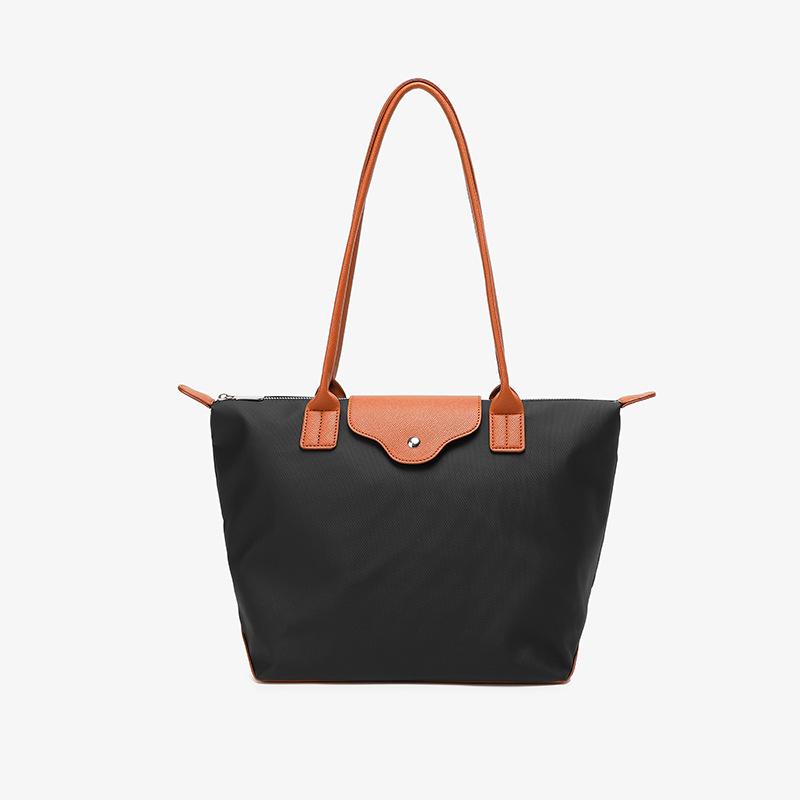 Borsa a tracolla tote da lavoro/pendolarismo stile college, grande capacità, impermeabile, per computer, da donna, per viaggi, con texture, leggera, grande