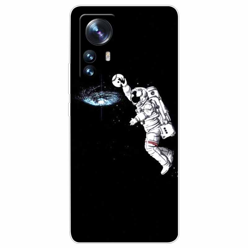 For Xiaomi 12T Pro 5G Case 12 T Cat Space Soft TPU Clear Silicone Funda Cases for Xiaomi 12T 5G Cover 12TPro Shockproof 2022