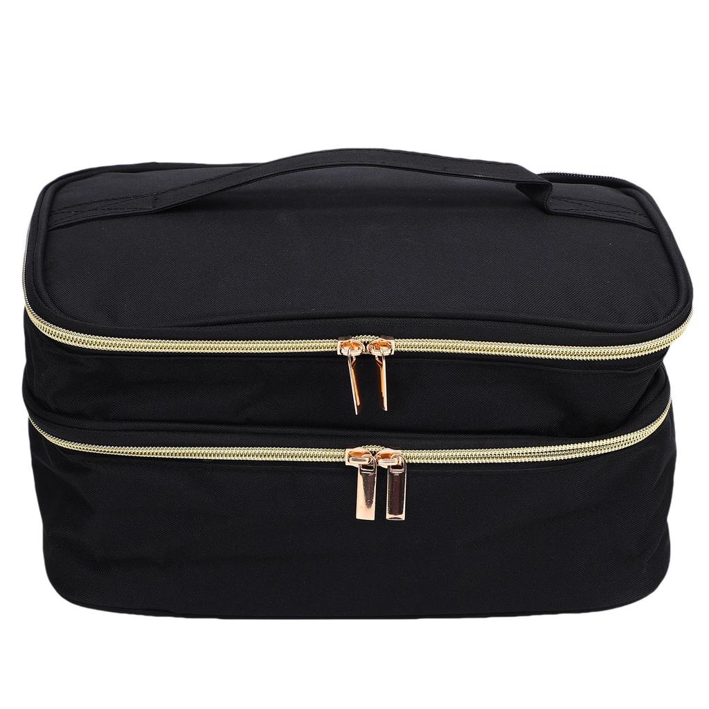 Sewing Supplies Storage Bag 2 Layers Oxford Cloth Sewing Accessories Organizer Bag with 4 Detachable Dividers for