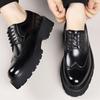Fashion Fashion Thick Bottom Man Oxford Footwear Lace-Up Outdoor Male Shoes 2025 New Mens Brogue Casual Shoes Leather Men Business Shoes