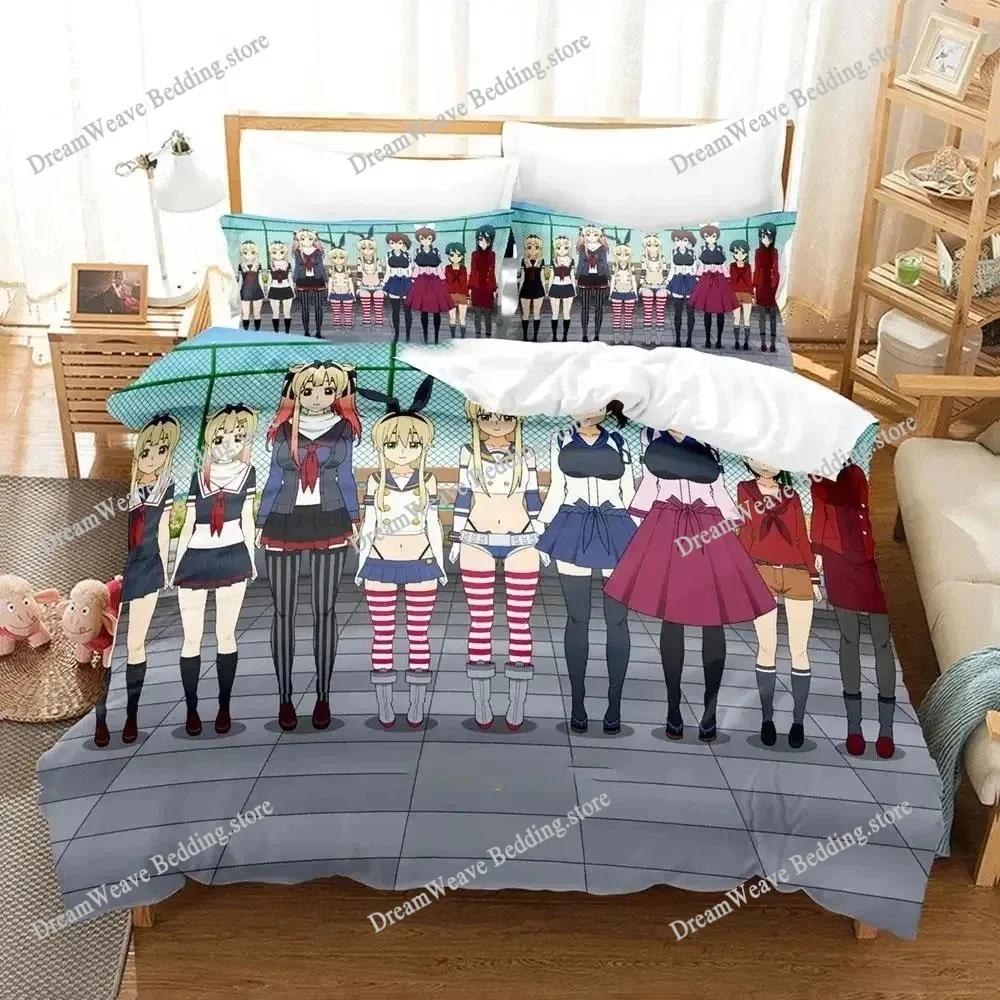 3D Printed Anime Kantai Collection Bedding Set Duvet Cover Bedroom Comforter Single Twin King _Size Quilt Cover Home Textiles963