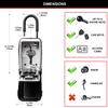 Master Lock Portable Push-Button Key Safe with Shackle, Medium, Outdoor