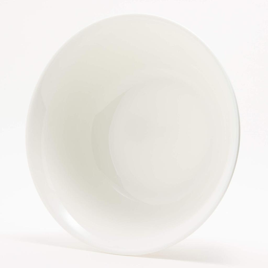 NARUMI Bowl, Plate, Chinese Cuisine Dish, White, 19cm, Noodle Bowl, Microwave Safe, Made In Japan, 8906-3380