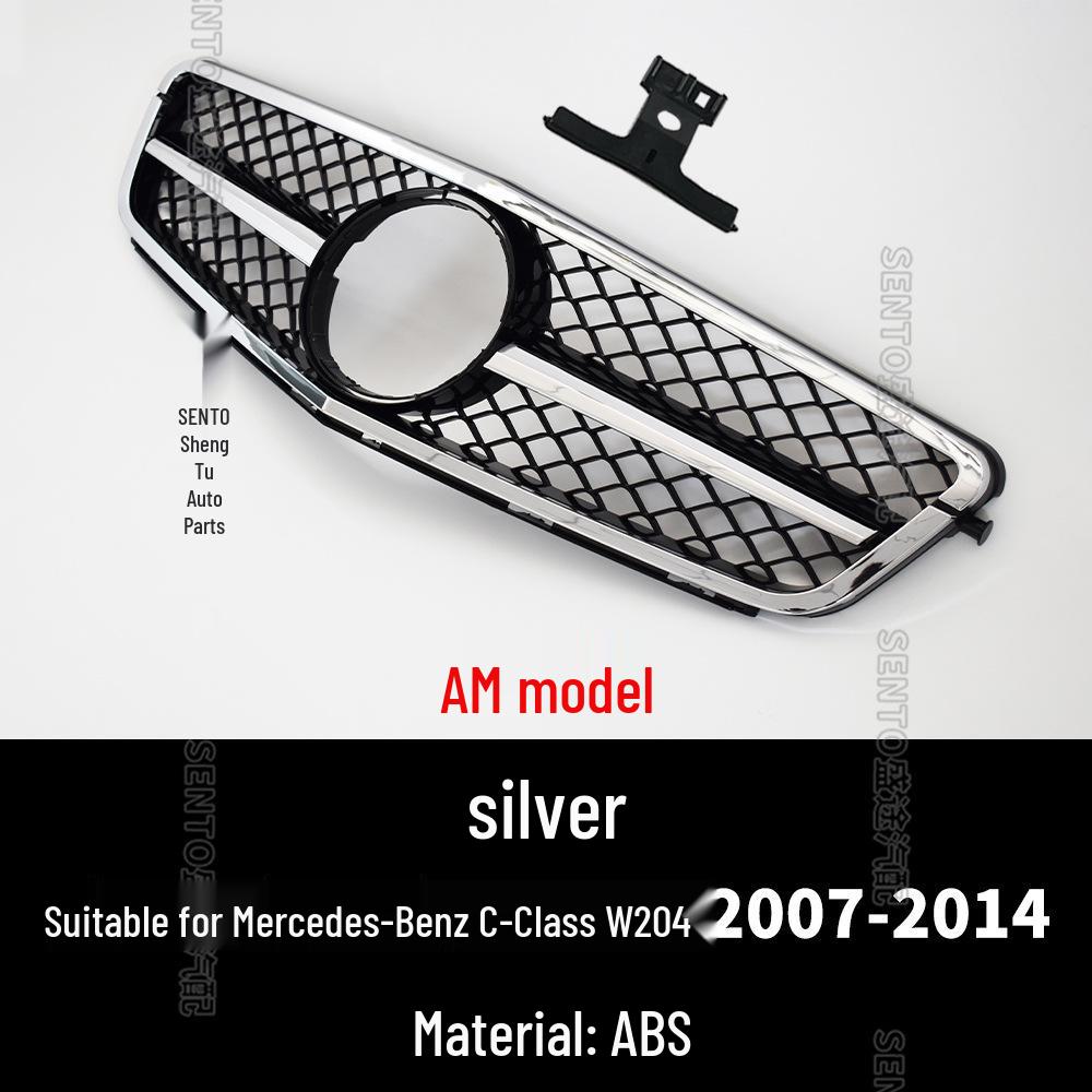 Mercedes-Benz C-Class W204 (2007-14) Front Bumper Diamond Grille AMG Style