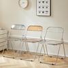 Acrylic Transparent Chair for Photos - Stylish, Portable, Light Luxury Coffee & Dining Chair, Ins Style.