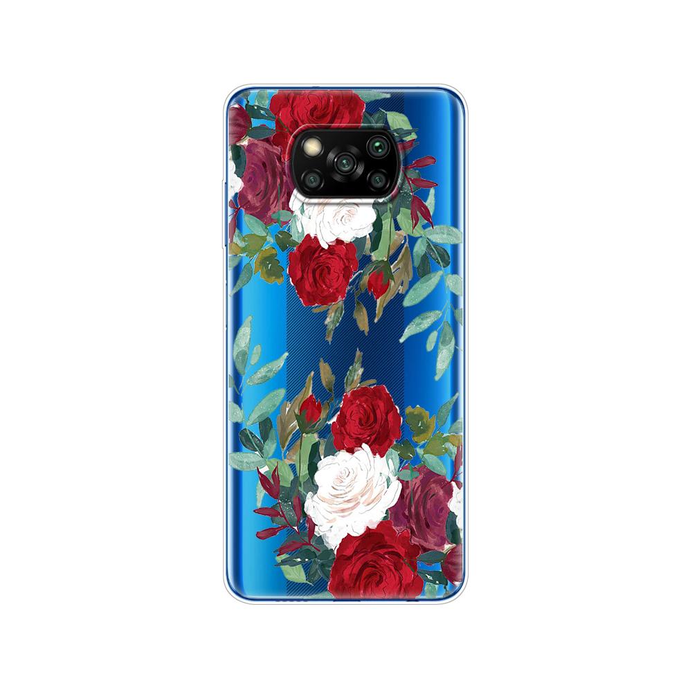 Für Xiaomi Poco X3 NFC-Hülle, weiche Silikonrückseite, für POCO X3 Pro-Hülle, TPU-Stoßfänger für Poco X 3 PocoX3 NFC 6,67 Zoll globale Telefonabdeckung