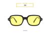 Trendy Unisex Small Square Frame Rice Nail Sunglasses - Fashionable Design 22160