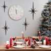 4Pcs Metal Starburst Wall Decoration Retro Mini Mid-Century Starburst Wall Art Sculpture Home Bedroom Living Room Bathroom Wall Decorative Sign
