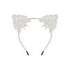 Halloween Masquerade Lace Eye Mask & Cat Ear Headband Set