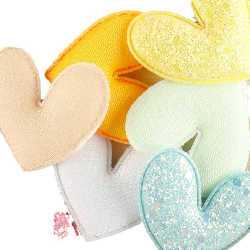 Duoku Three-Dimensional Love Badge Embroidery Sticker Sequins Love Accessories Hairpin Cloth Label Clothing Accessories Patch Cloth Sticker