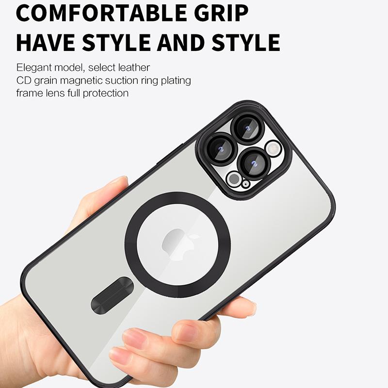 Magnetic Case for Samsung Galaxy S23 Compatible with MagSafe TPU+PC Camera Protection Phone Cover