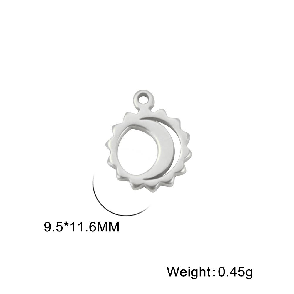 Teamer 10pcs Charms for Jewelry Making DIY Jewelry Accessories Stainless Steel Heart Ball Pendant for Bracelet Necklace Earrings