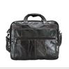 Fashion Genuine Leather Briefcase Bag For Men Male Laptop Business Handbags Soft Cowhide Men's Tote Bag 14 15 Inch Shoulder Bag