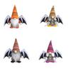 Cute Halloween Wings Doll Funny Knitted Plush Doll Crafts Faceless Doll  New Year