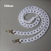 Acrylic Chunky Bag Chain 1Pc Gold Metal Clasp Lightweight Marbled Colors Strap for Tote Bag Purse DIY Craft