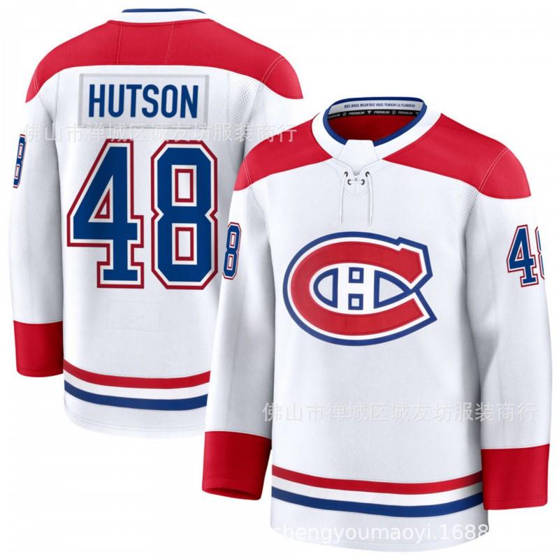 Embroidered Ice Hockey Jersey Men Team Sports Cotton Blend All S-XXXL