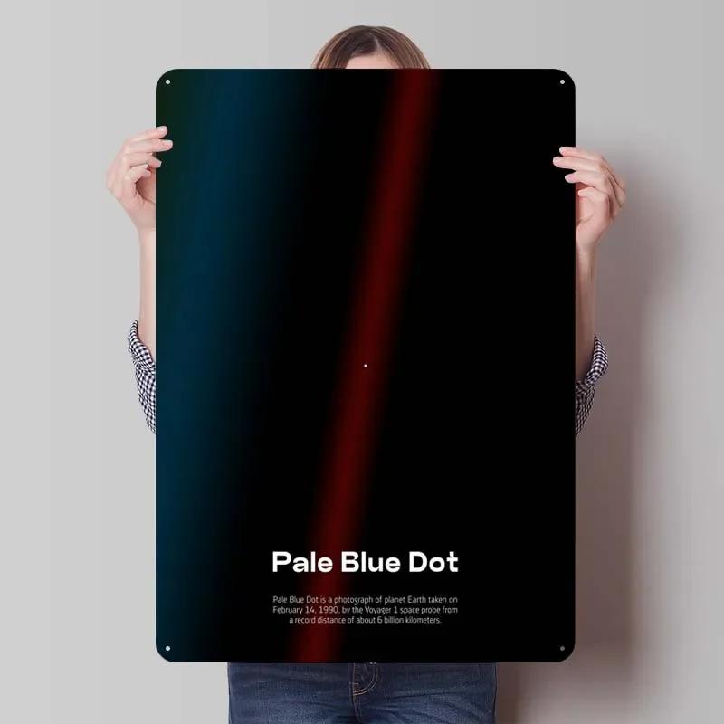 

Бліда блакитна цятка Знак Настроювані плакати Декорація для предметів домашнього декору Металеві жерстяні знаки для настінного арт-декорації Мистецтво муралів 7.9x11.8In(20x30cm)