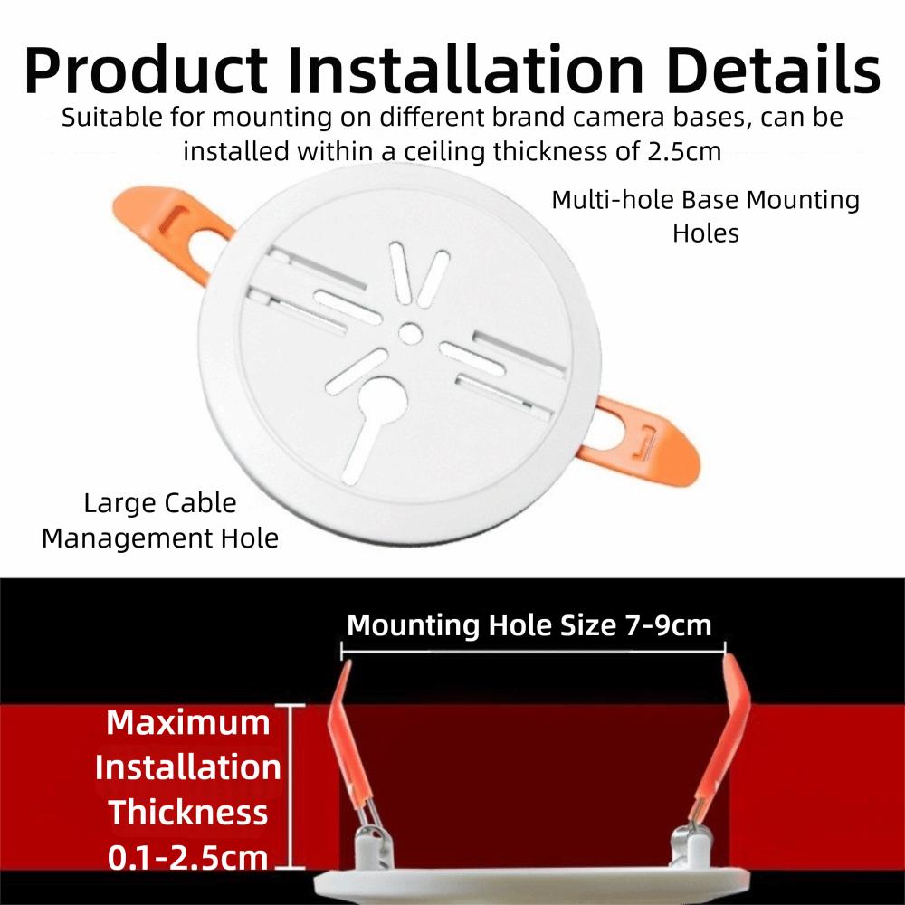 Tilt Hoisting Base Camera Hole Filler Bracket Wall Mount Bracket for Xiaomi Ezviz TP-LINK