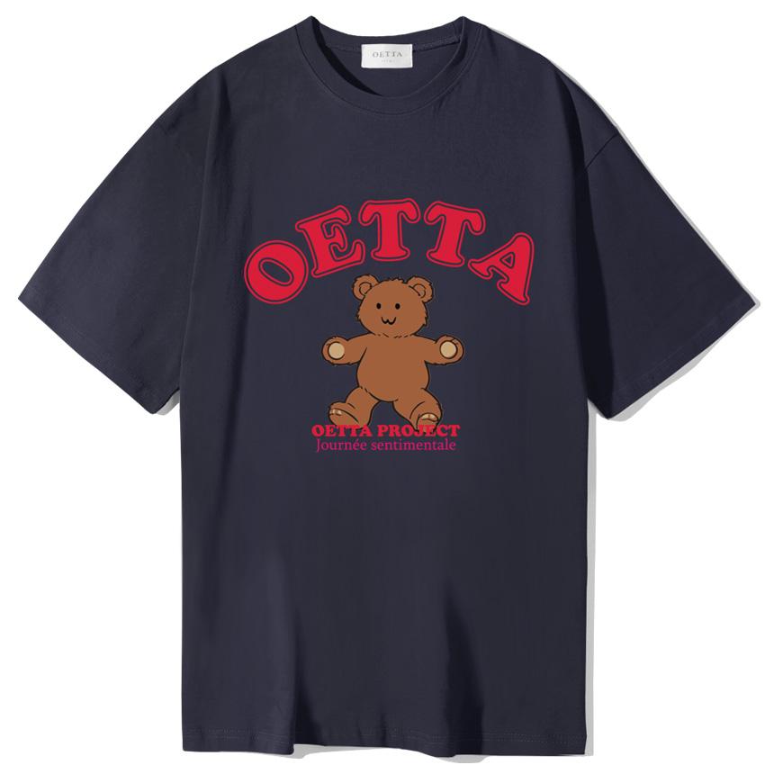 Yda Cookie Teddy Bear Short Sleeve T-Shirt Navy Navy/M