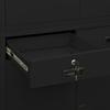 Office Cabinet Black 90x40x180 cm Steel