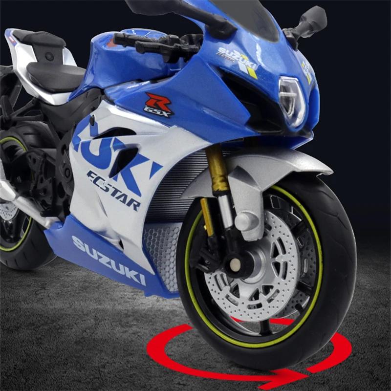 1/12 Scale Suzuki GSX-R1000R Alloy Racing Motorcycle Model Diecast Street Cross-Country Motorcycle Model High Simulation