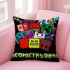 Federa Cuscino Gioco Cartone Animato G-Geometry Dash Comoda Reversibile Ideale per Auto Divano Camera da Letto e Oltre