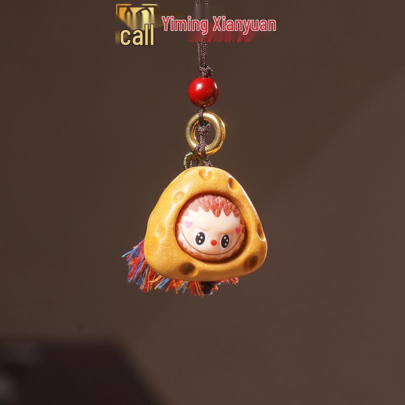 Sandalwood Pumpkin Cartoon Pendant Phone Charm