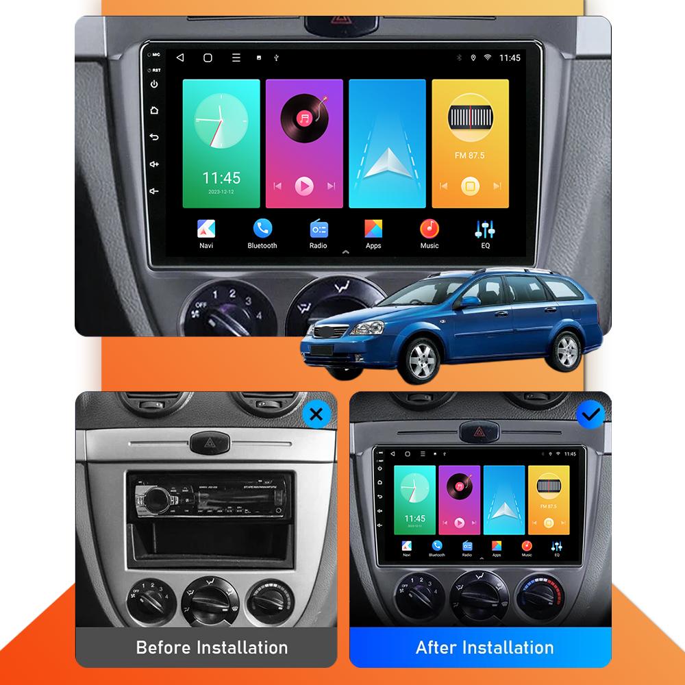 Car Radio Android Auto Carplay For 9 Buick Excelle HRV Chevrolet 2004-2013 Multimedia Player Head Unit Stereo GPS Navigation BT WIFI 1+16GB