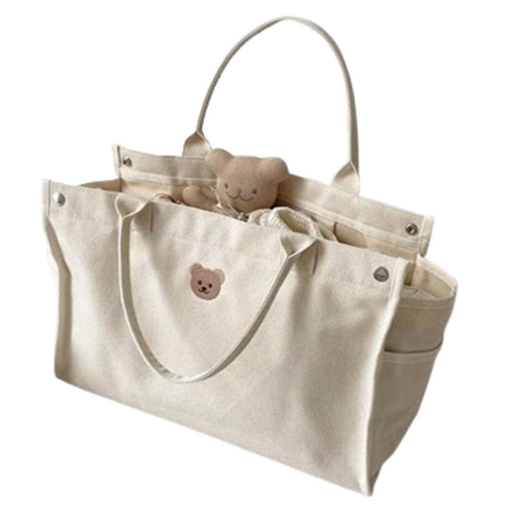 

Thicken Mummy Bag Large Capacity Canvas Handbag Make Up Pouch Bag Nappy Storage Bag Baby Stroller чорний