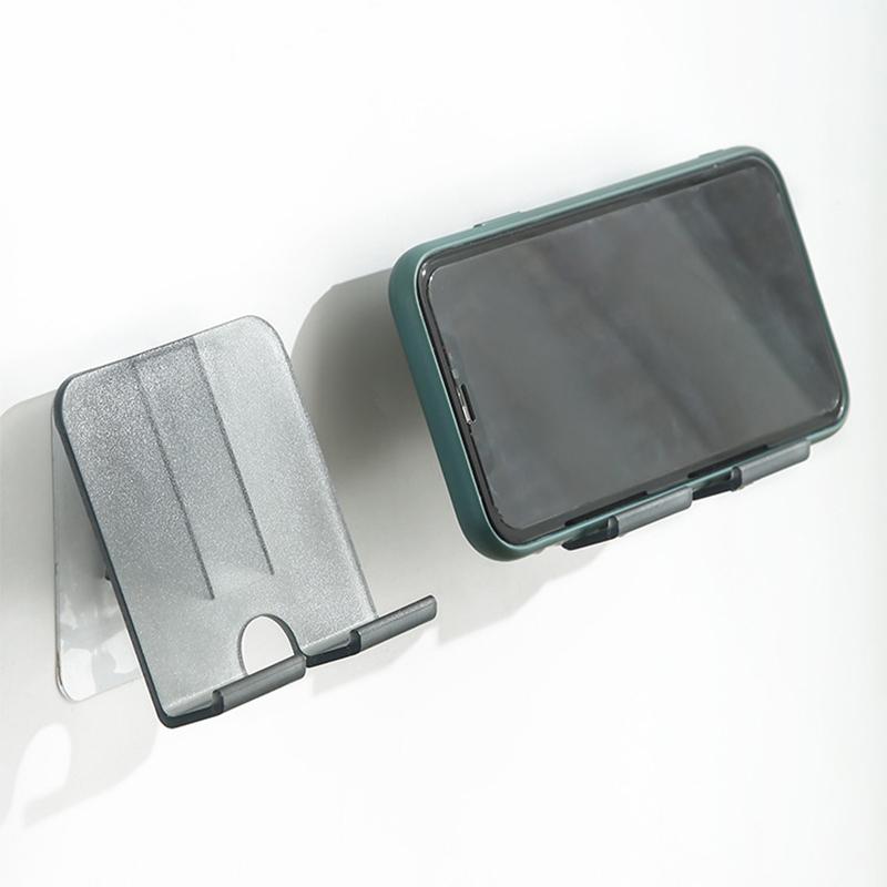 

Bedside Mobile Phone Charging Stand Wall Phone Holder Support Shelf Non-marking Sticky Wall-mounted Charging Rack Storage Rack