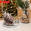 2D Flat Santa Claus and Reindeer Acrylic Desktop Decoration, Suitable for wall decoration, porch, room, villa, accents Home, Hallway, or Workplace - R