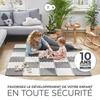 Tapis en mousse 1er age Kinderkraft LUNO - Puzzle d'eveil bébé - Jaune