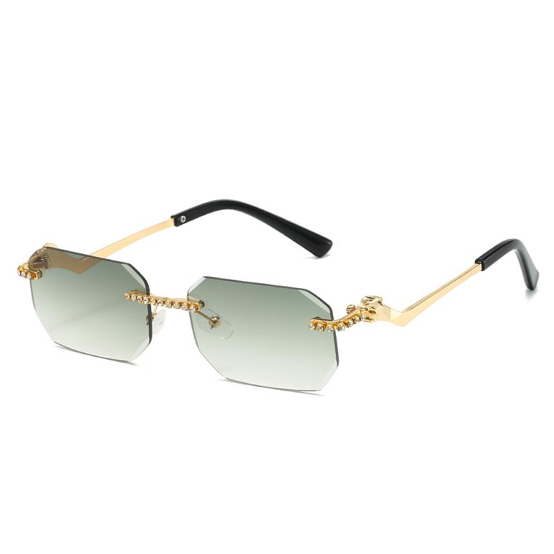 Fashion Rimless Sunglasses Women Men Luxury Retro UV400 Protection Stylish Eyewear for Outdoor Activities