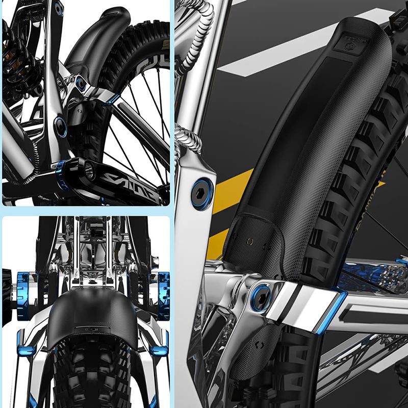 1pcs Black Mountain Bike Mudguard Plastic Front/Rear Mudguard Strap Zip Ties Riding Accessories Suitable For Mountain Bike Roads