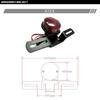 MAXIMASELECT Universal Round Tail Lamp, Brake Lamp (Red) with Stay, Motorcycle, Exterior Custom, American YB-1, etc