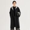 Women's Detachable Hooded Wool Blend Long Coat