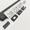 3D ABS Chrome Car Letters Logo 320e Rear Trunk Badge Emblem Sticker For BMW 3 Series EV 320e Auto Tail Marking Accessories
