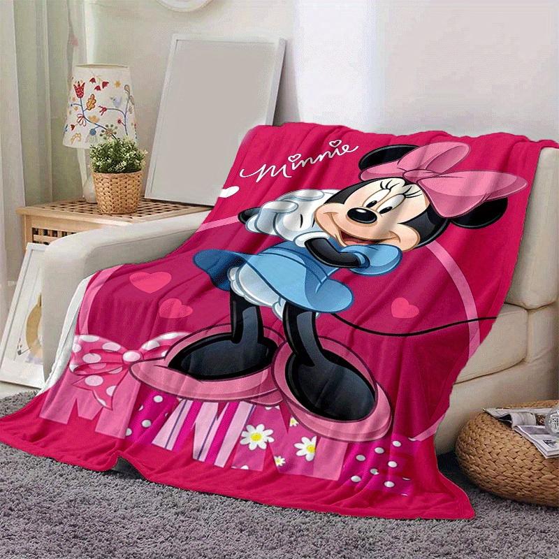 1pc Minnie Printing Blanket - Soft, All-Season Throw for Living Room, Bedroom,Personalized Gift with Adorable Cartoon Design