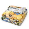 Cartoon Candy Candy Anime Blanket  Plush Funny Warm Throw Blanket for Bed Sofa Summer