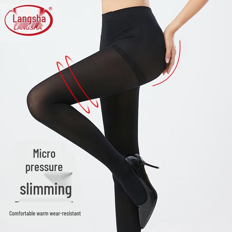 

Langsha Бархатные колготки с эффектом голых ног больших размеров One Size 80D Semi-Sheer