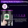 120W 395NM UV Blacklight Flashlight 9-Core LED USB Rechargeable Torch for Pet Urine Detection Scorpion Hunting