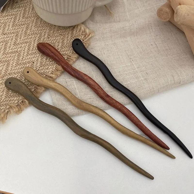 Ancient-style Wooden Hairpins Imitation Ebony Hairpins Chinese-style Hair Hairpins Hair Accessories Wholesale New Hanfu Headwear