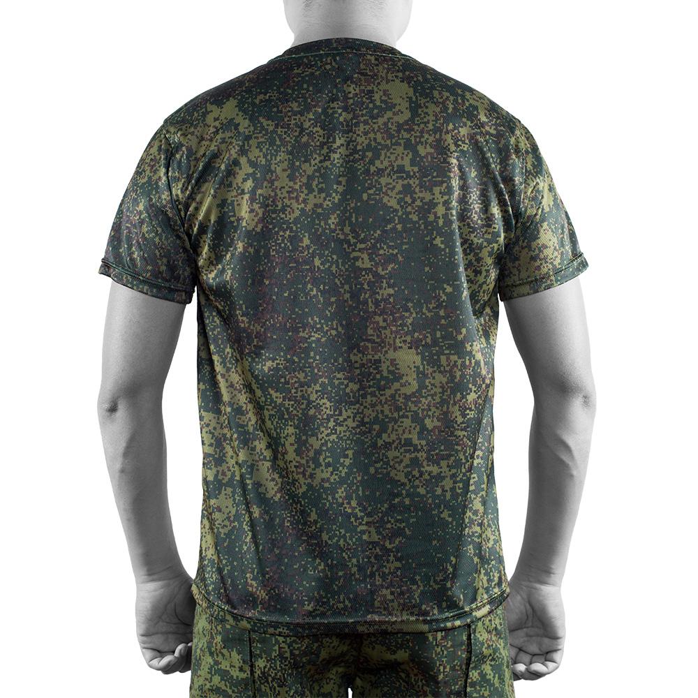 Russian Army Military Camouflage Tactical Combat Short T-Shirt Camo Airsoft Training Hunting Paintball Quick-Drying T Shirts 4XL