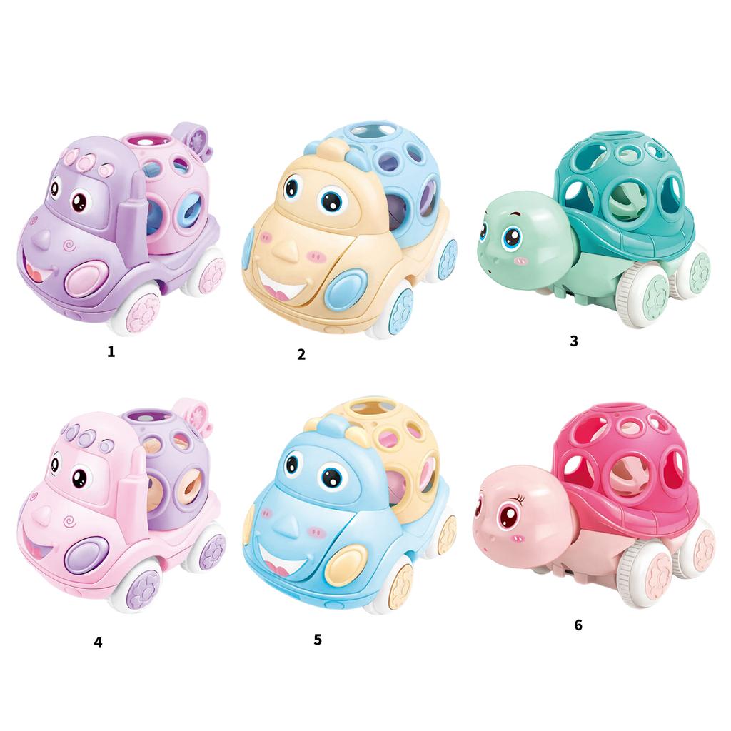 Funny Cartoon Bear Inertia Car Toy for Kids Enhances Fine Motor Skill for Children Interactive Toy Car Push and Go Toy