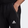 adidas Casual Spliced Solid Color Drawstring Logo Joggers Men Bottoms Black HE5038