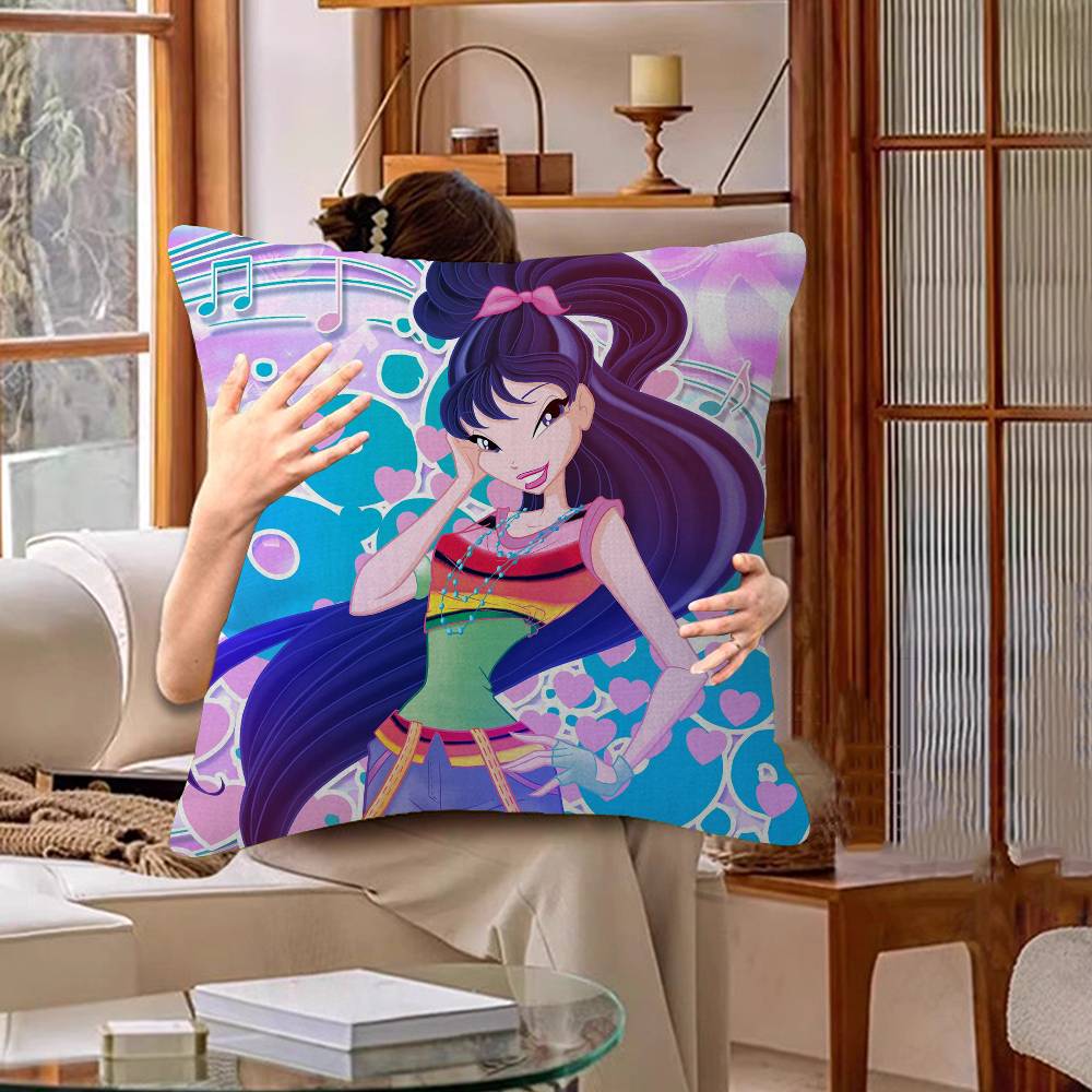 

Cute-W-Winxed-Cartoon Pillow Cover Design Cushion Cover Decor Holiday Decorati 30cmx30cm