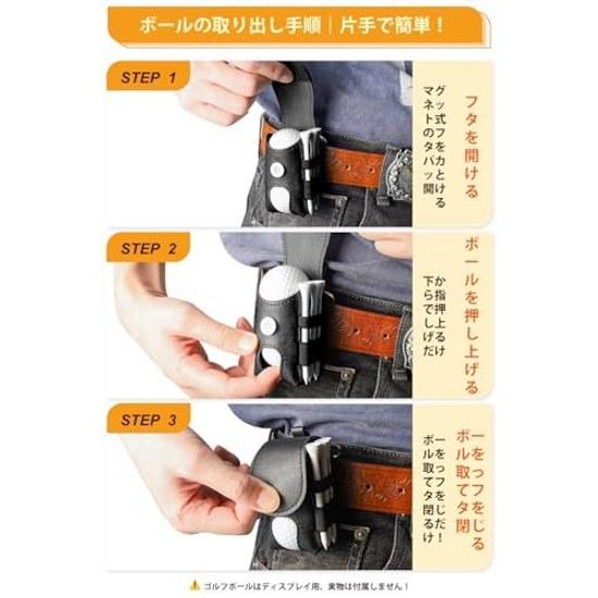 Golf ball caseball pouchmagnetic markergreen forktee holdergolf supplieshandy itemssmall storage (black)