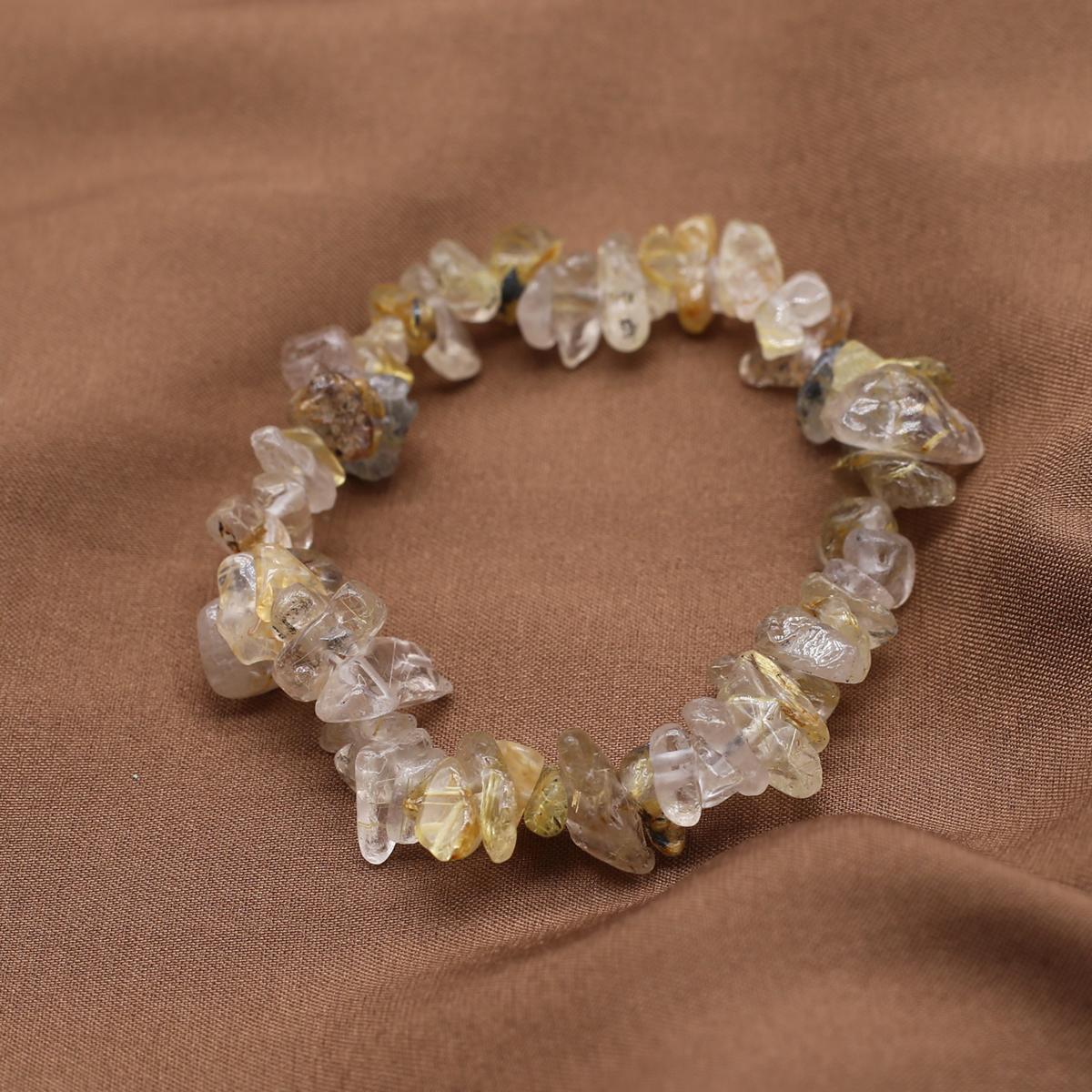 

Новый стиль, женский браслет из натурального камня, розовый кварц/зеленый авантюрин, гравийный браслет для женщин, цепочка для подарков на день рождения, 18 см 18CM