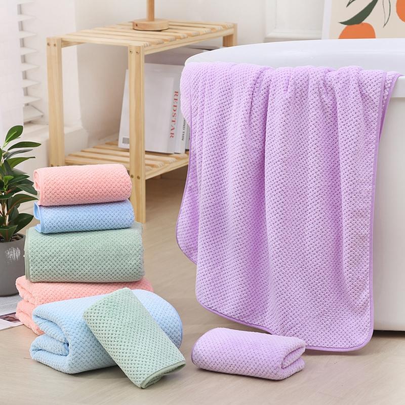 Absorbent Towels Coral Fleece Bath Towel For Adults Soft Bath Face Towel Bath Bathroom Towels